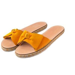 Kate Spade Yellow Bow Sandals
